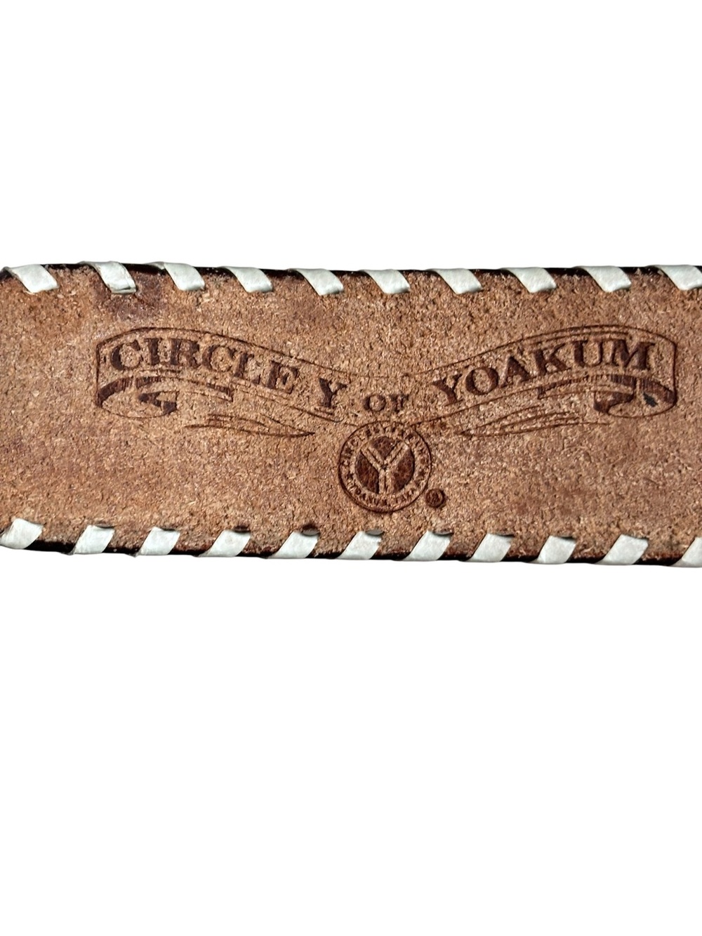 Circle Y of Yoakum Tooled/Painted Leather Belt - Picture 5 of 7